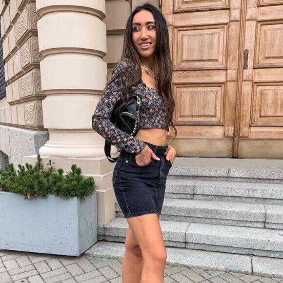 ZARA FLORAL PRINT CROP TOP‎ - Picture 15 of 17